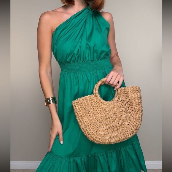 NWT Monica Nera Demi Mini Green Dress Shirt Emerald Size XS - Picture 4 of 5